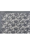 15390-KG Siyah Tül Üzeri Polyester Dantel, 155 cm