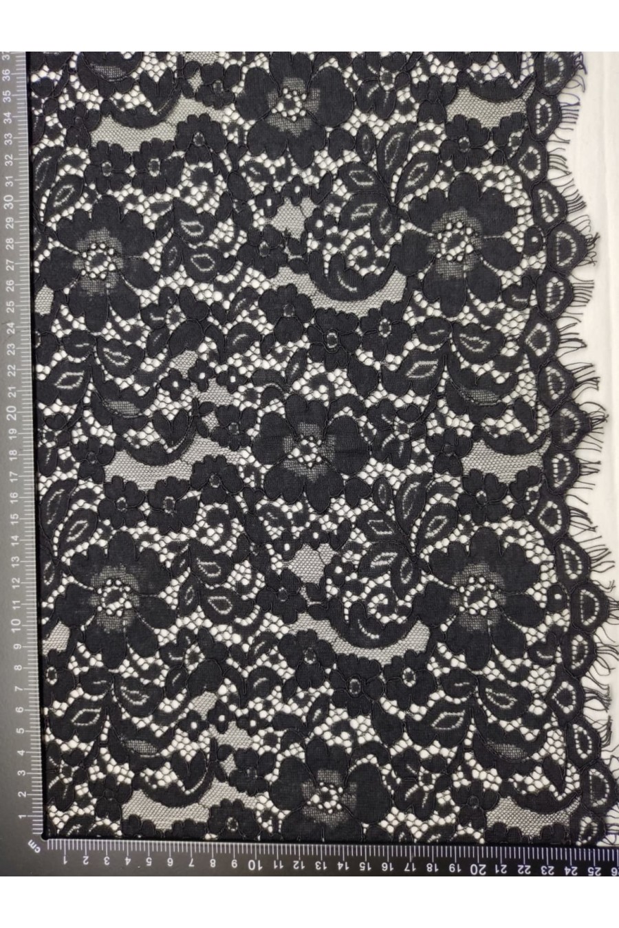 10384-ADET Siyah Sakallı Dantel Bant - İthal Pamuk Naylon (10384)