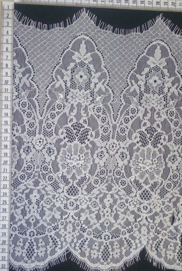 Ham Renk Sakallı Naylon Bant Dantel, İthal