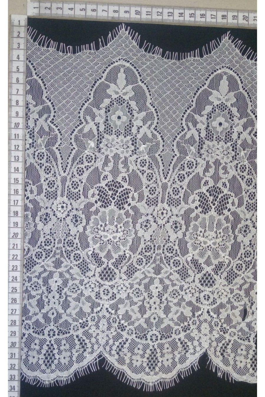 Ham Renk Sakallı Naylon Bant Dantel, İthal