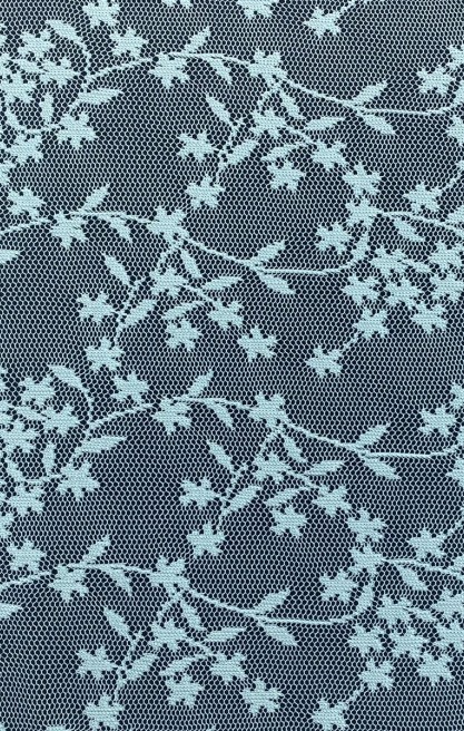 Mint Renk Tül Üzeri Polyester Dantel, 155 cm