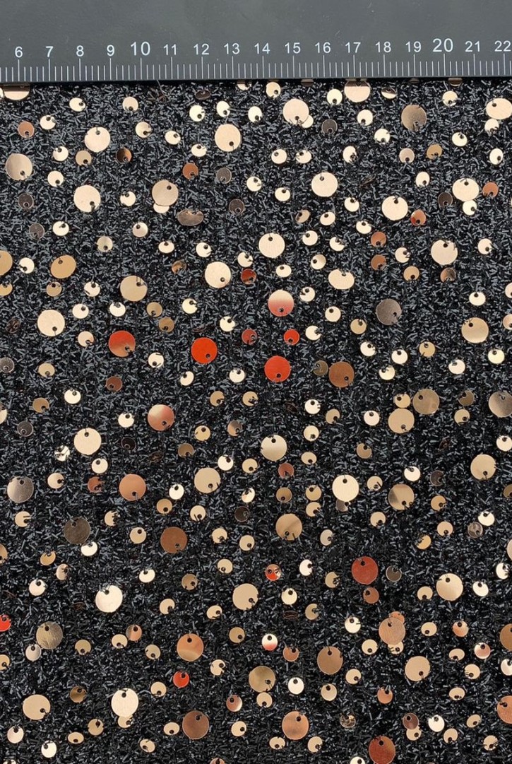 Bakır Sakallı Payet Kumaş, Polyester