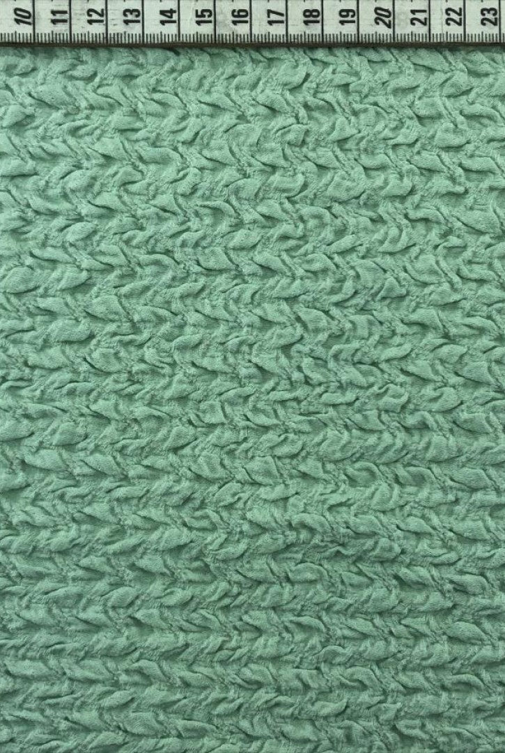 Mint Renk Likralı Pamuk Naylon Dantel