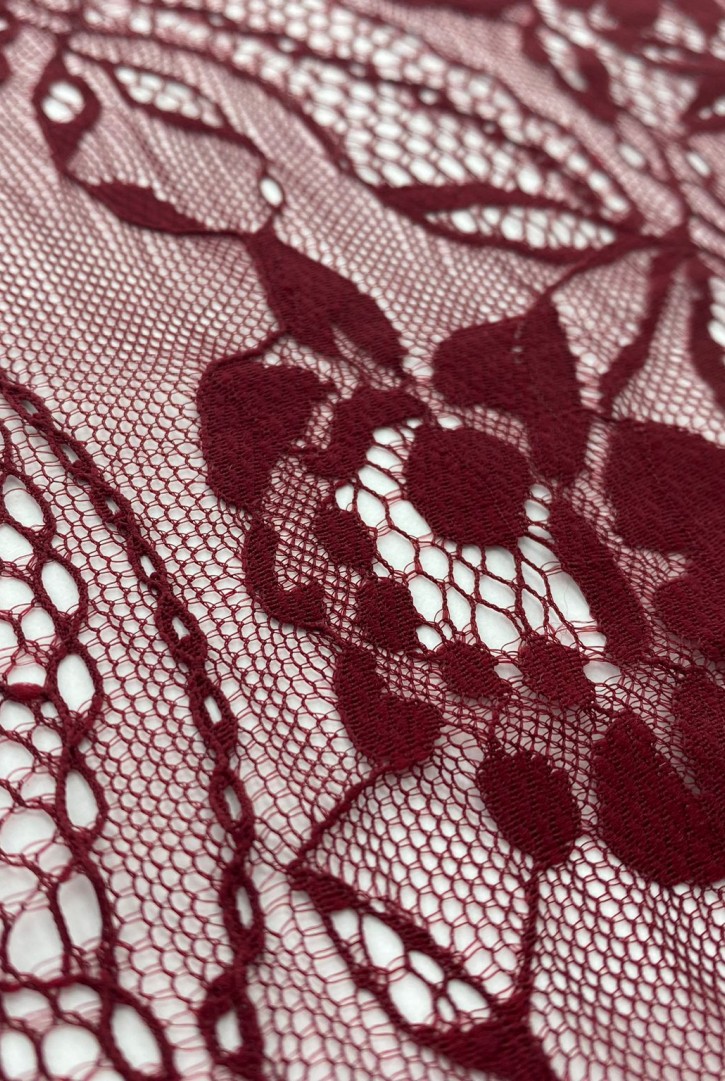 150 cm Bordo Polyester Dantel