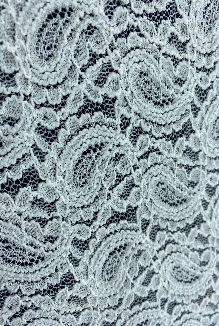 Likralı Fiksli Naylon Dantel Kumaş, 160 cm