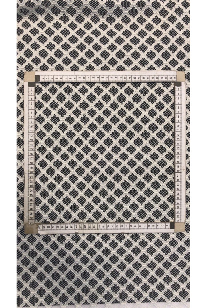 Simli Raşel Polyester Dantel, Rijit