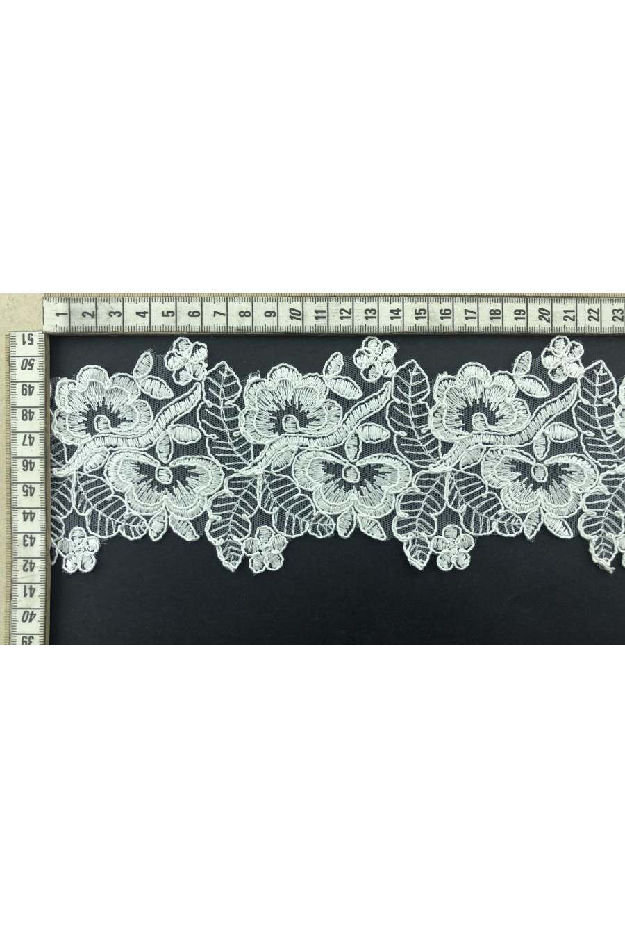 Ham Kordlu Düz Polyester Brode Bant