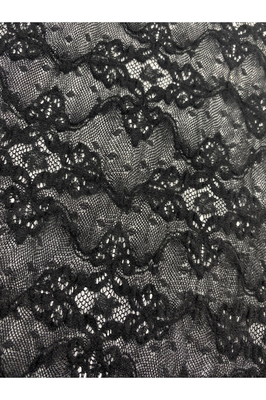 22034-KG 22034 DANTEL/İTHAL/LEZ/NAYLON LİKRALI/SİYAH/110 CM