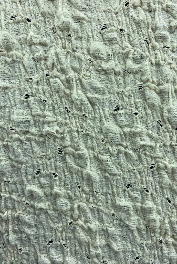 19005 Bürümcük Kumaş – Pamuk/Polyester/Elastan – Ham – 160 cm