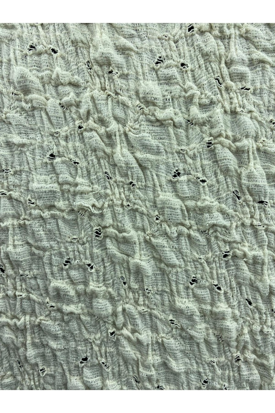 19005 Bürümcük Kumaş – Pamuk/Polyester/Elastan – Ham – 160 cm