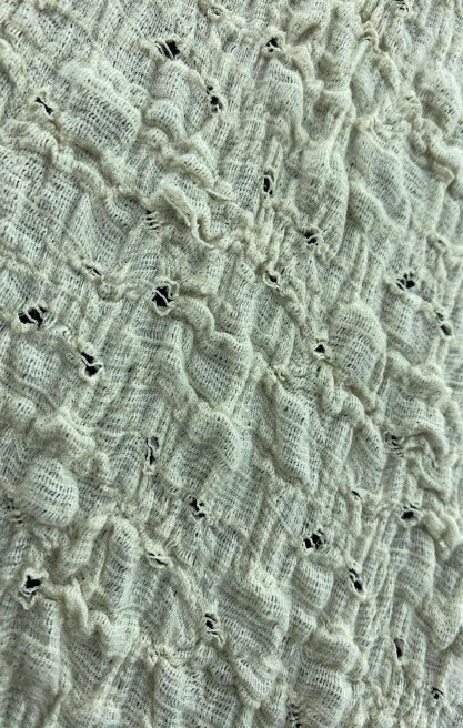 19005 Bürümcük Kumaş – Pamuk/Polyester/Elastan – Ham – 160 cm