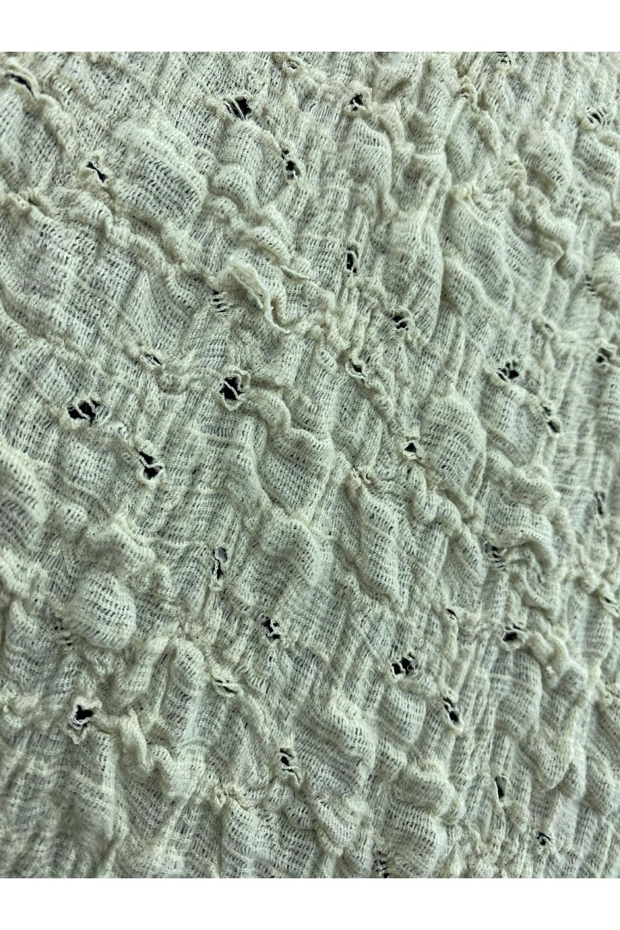 19005 Bürümcük Kumaş – Pamuk/Polyester/Elastan – Ham – 160 cm