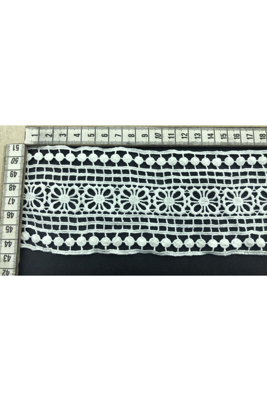 6623-METRE Ham Mat Polyester Güpür Brode Bant