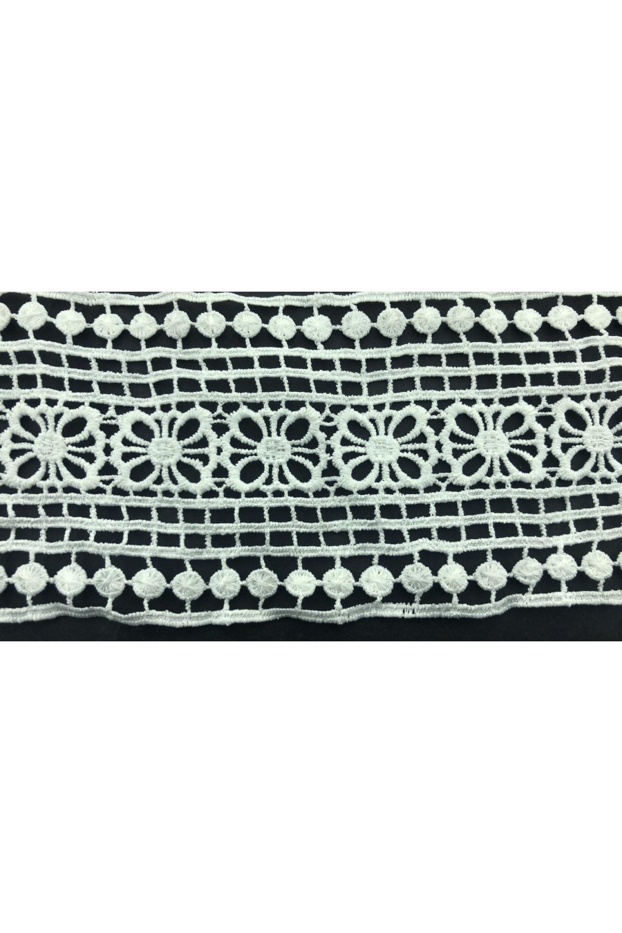 6623-METRE Ham Mat Polyester Güpür Brode Bant