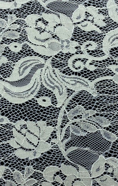 Kordlu Pamuk Naylon Dantel, İthal, Fikseli