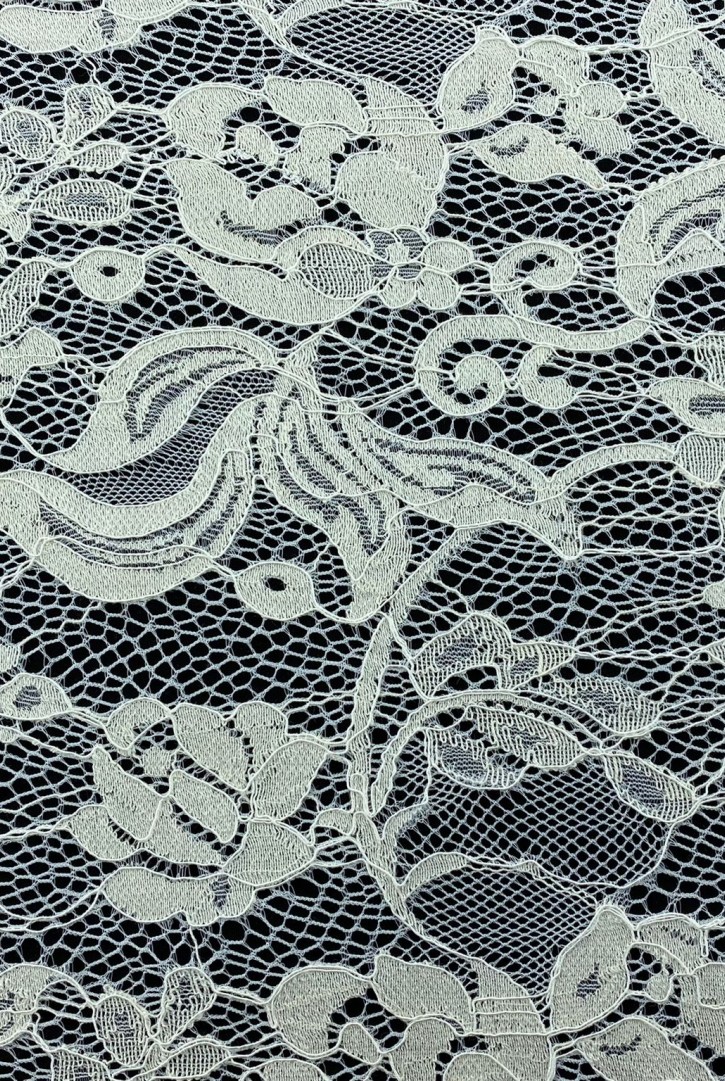 Kordlu Pamuk Naylon Dantel, İthal, Fikseli