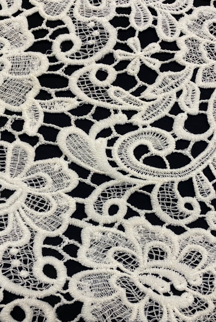 Ham Mat Polyester İthal Güpür Brode