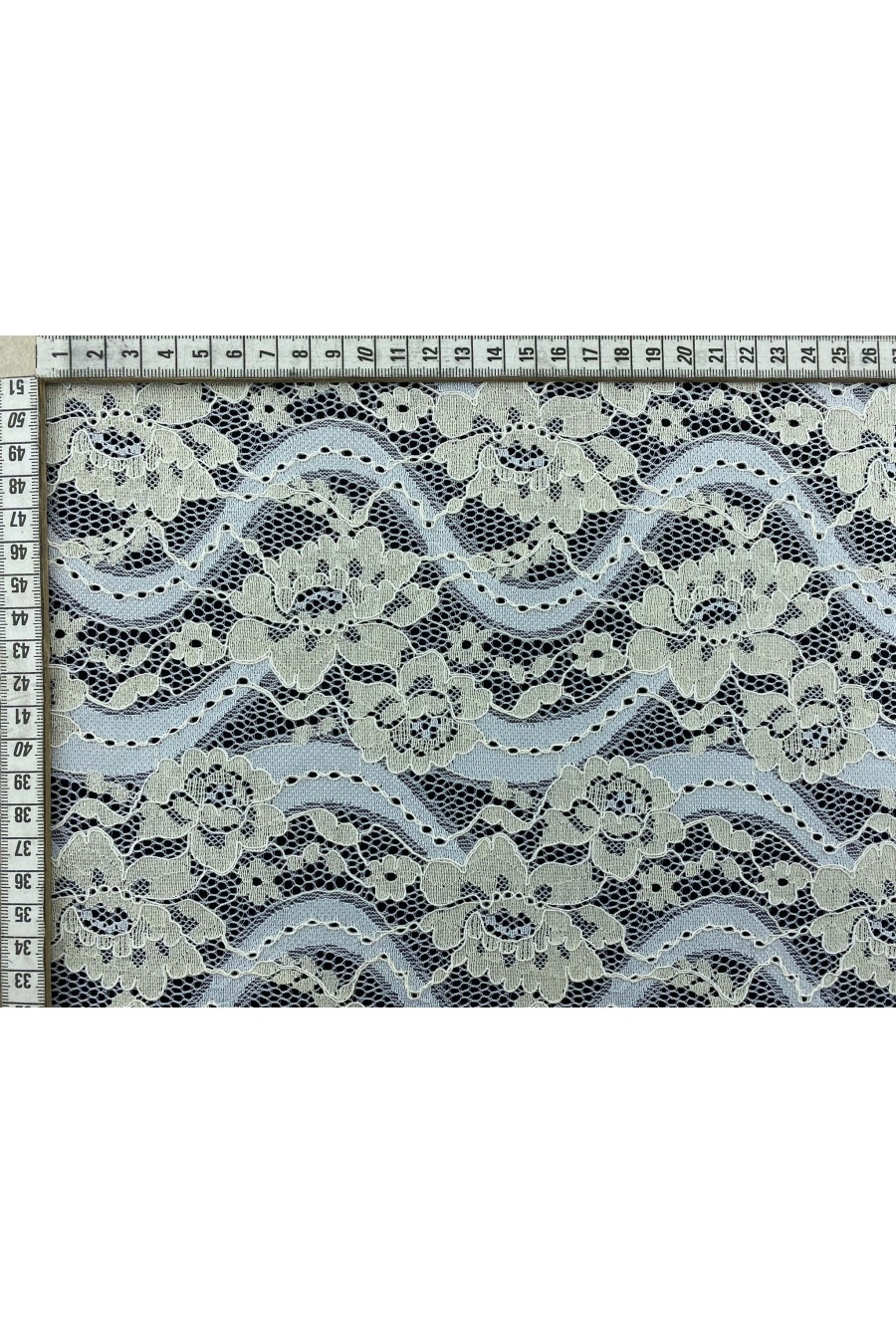 Kordlu ve Fikslenmiş İthal Pamuk Naylon Dantel