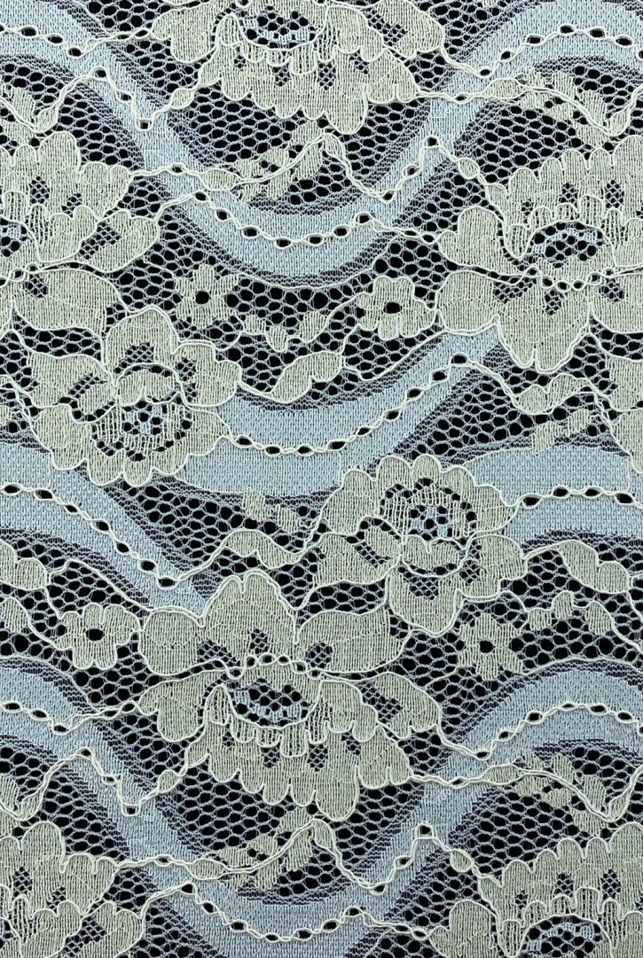 Kordlu ve Fikslenmiş İthal Pamuk Naylon Dantel