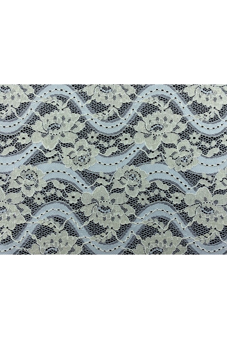 Kordlu ve Fikslenmiş İthal Pamuk Naylon Dantel