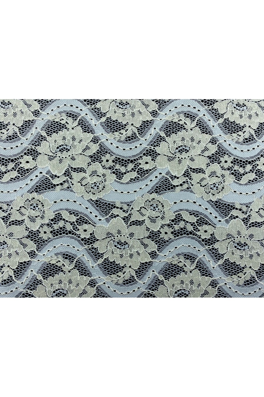 Kordlu ve Fikslenmiş İthal Pamuk Naylon Dantel
