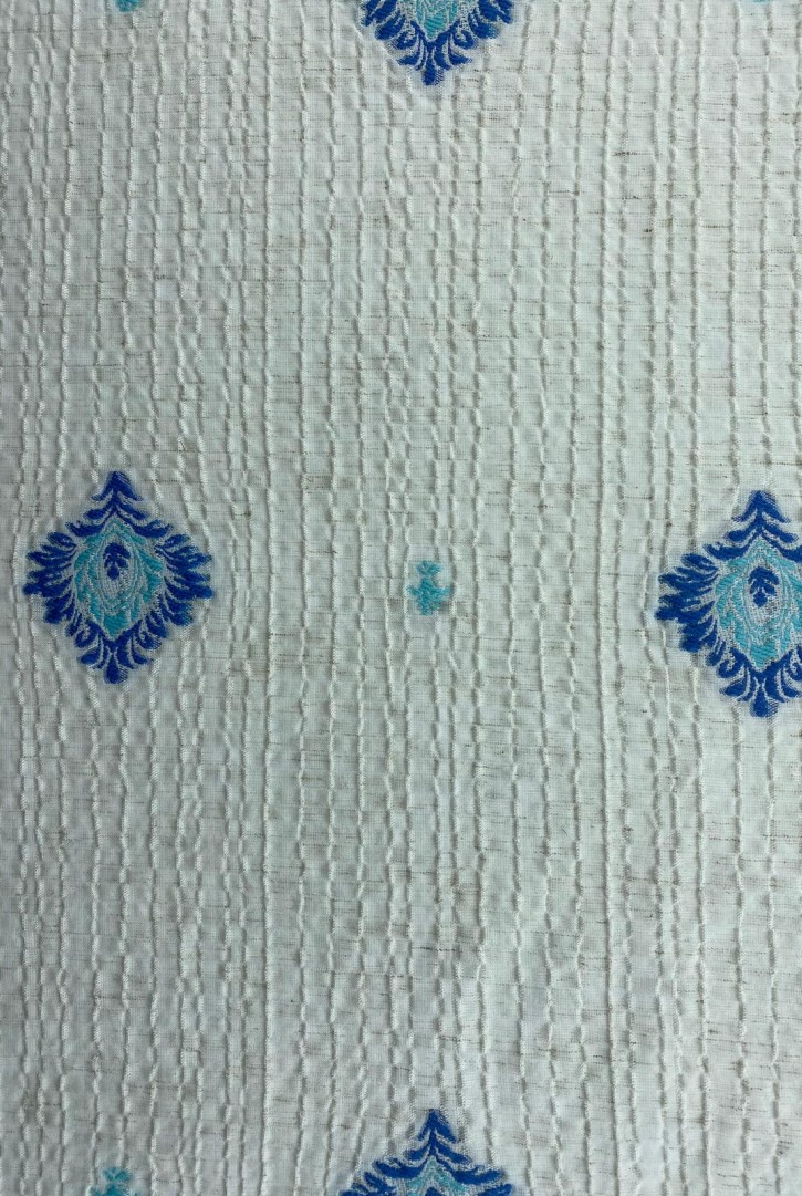 Mavi-Turkuaz Likralı Dokuma Kumaş