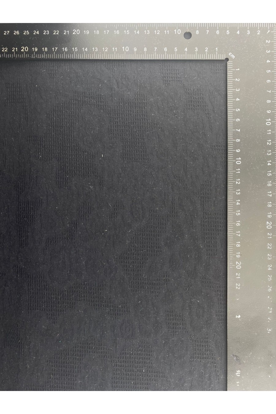 Siyah Armürlü Pamuk Kumaş, İthal, 143 cm