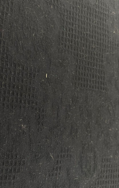 Siyah Armürlü Pamuk Kumaş, İthal, 143 cm