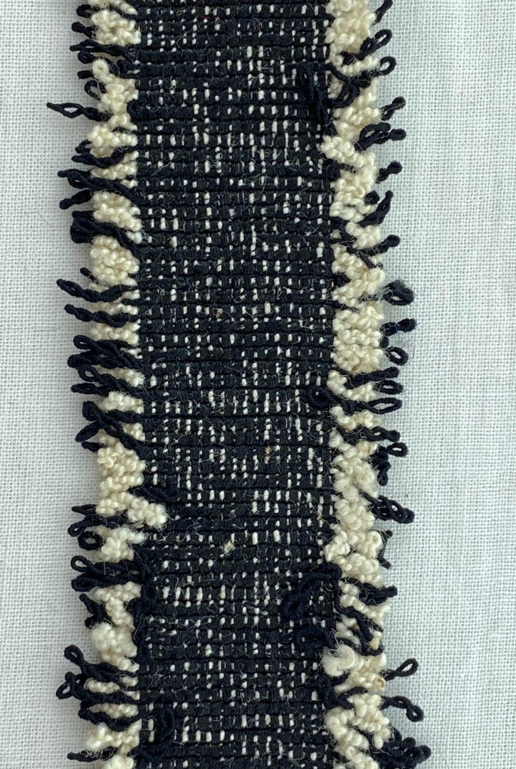 Siyah Ham Püsküllü İthal Bant