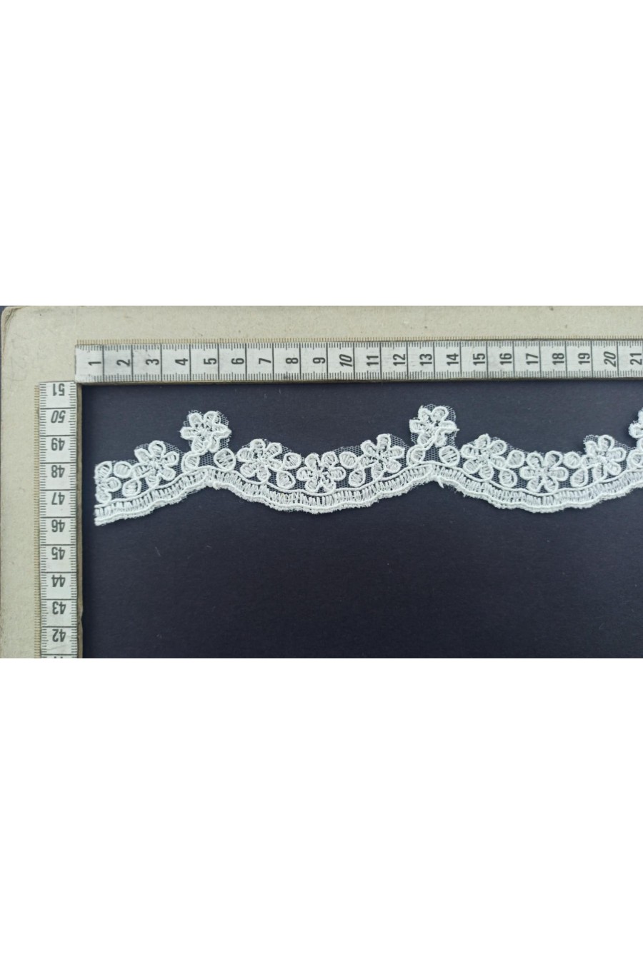 7271 BRODE/YERLİ/BANT/POLYESTER/12B1431A-1/TÜL ÜZERİ/KORDLU/HAM/3 CM