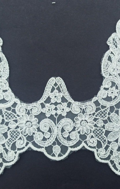 6470 BRODE/YERLİ/BANT/KORDLU/TÜL ÜZERİ/POLYESTER/B24426-1/HAM/18 CM