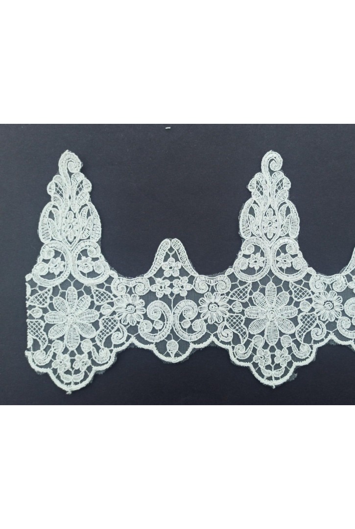 6470 BRODE/YERLİ/BANT/KORDLU/TÜL ÜZERİ/POLYESTER/B24426-1/HAM/18 CM