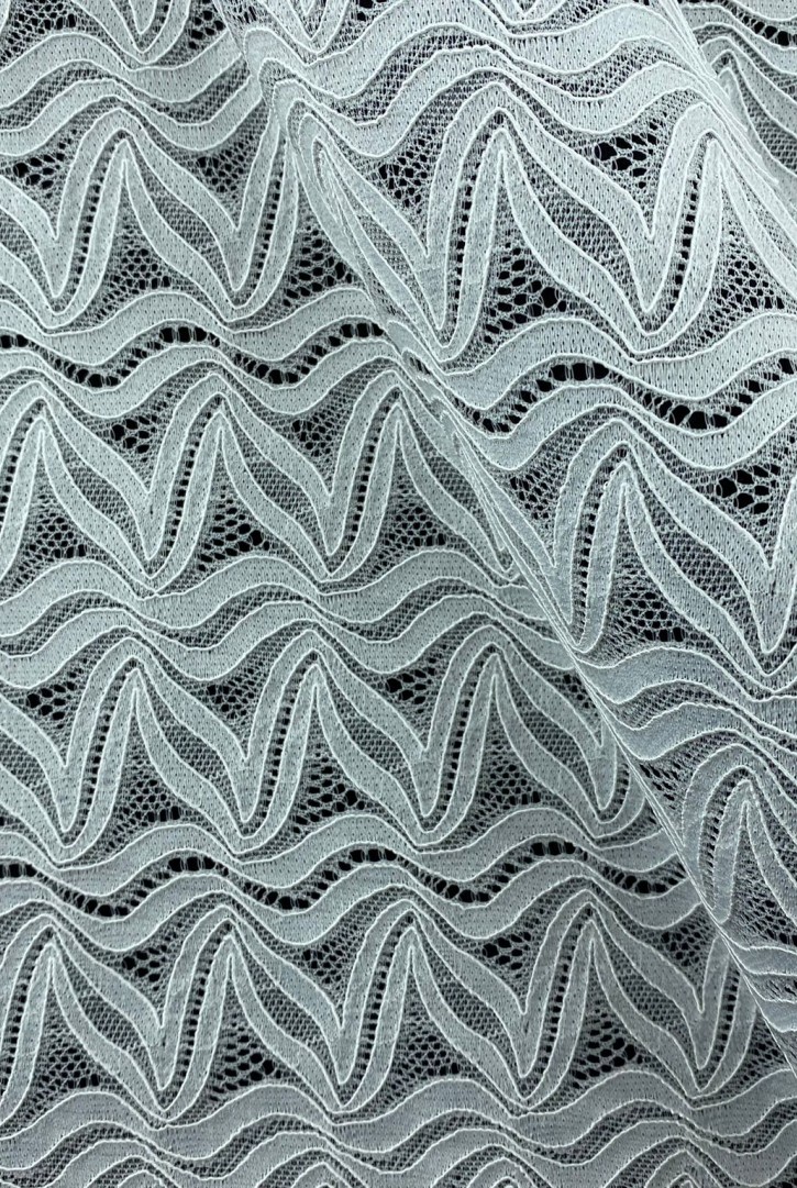 Kordlu Likralı Naylon Fikse Dantel