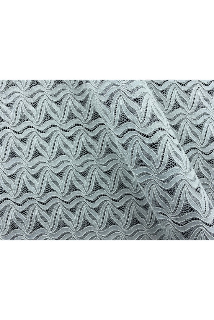 Kordlu Likralı Naylon Fikse Dantel