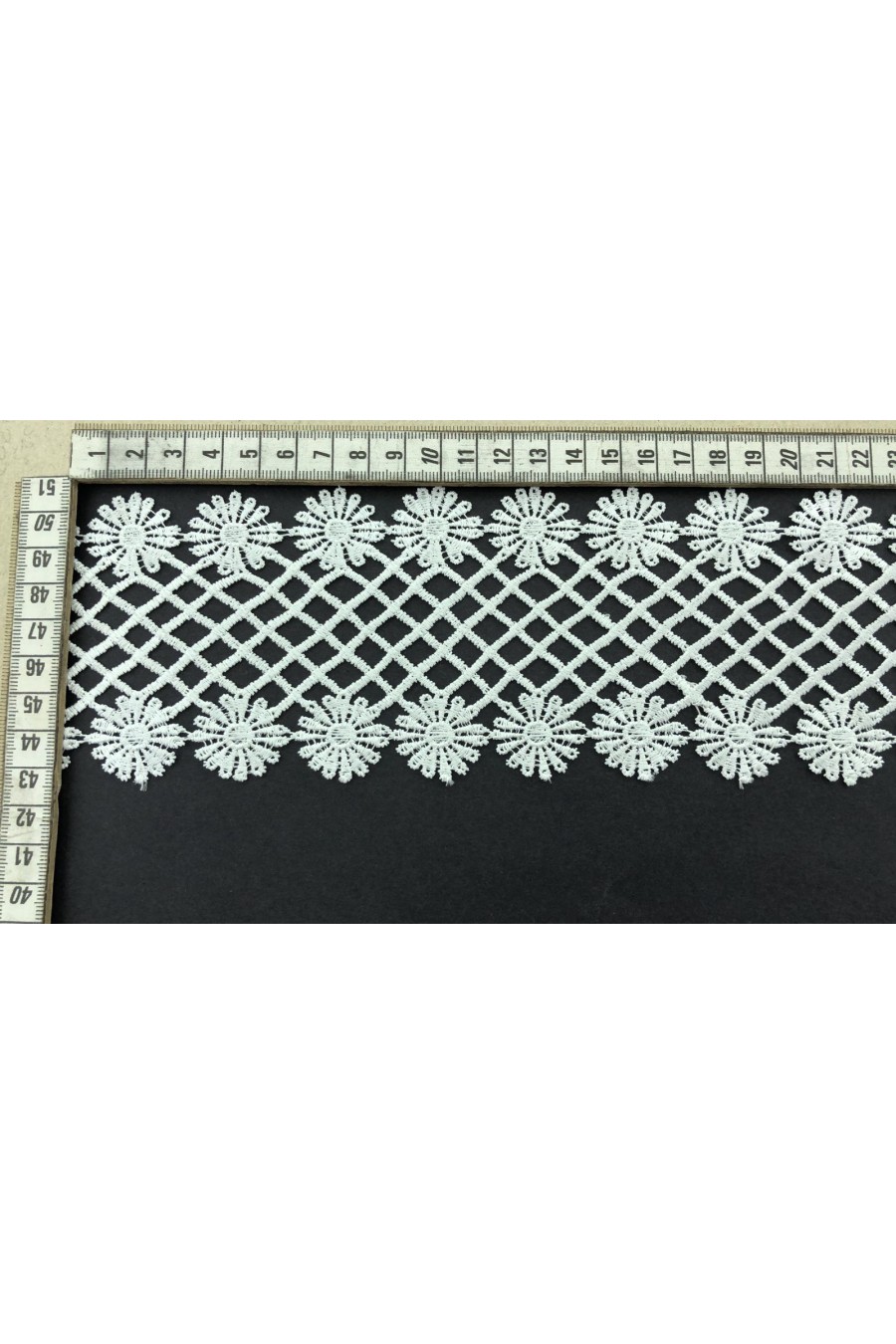 Parlak Polyester Ham Güpür Brode Bant