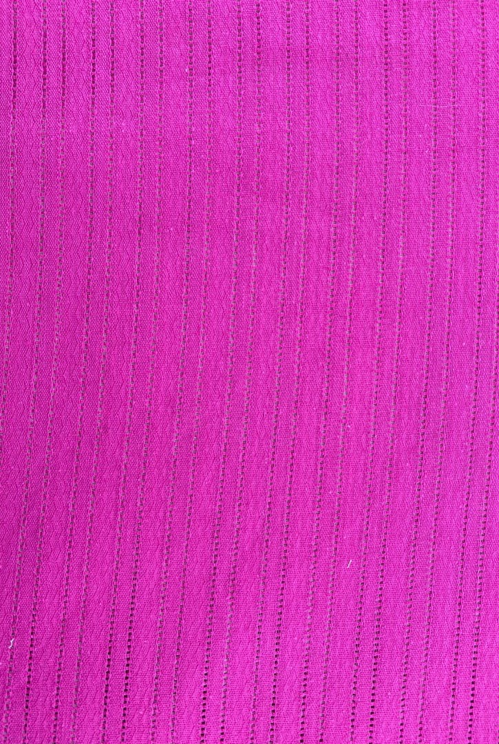 Fuşya Pamuk Rayon Armürlü Kumaş, İthal, 140 cm