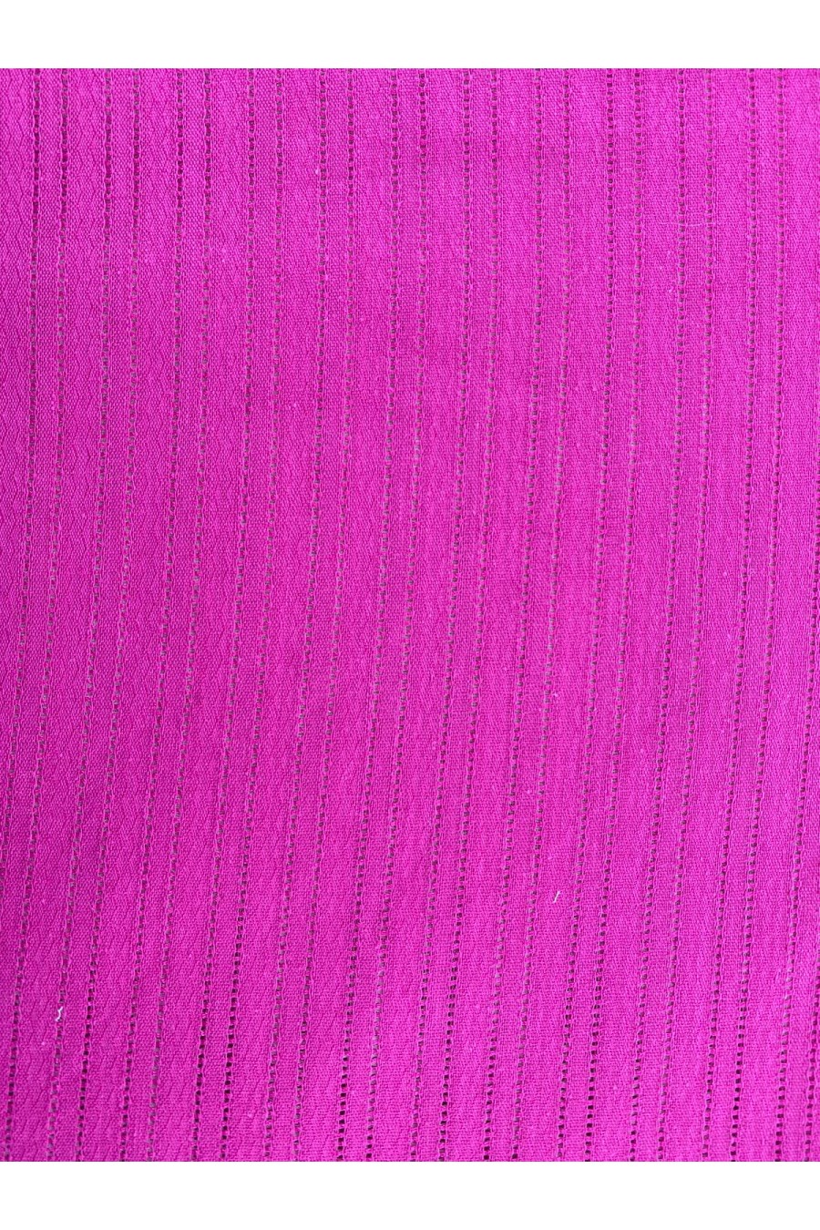 Fuşya Pamuk Rayon Armürlü Kumaş, İthal, 140 cm