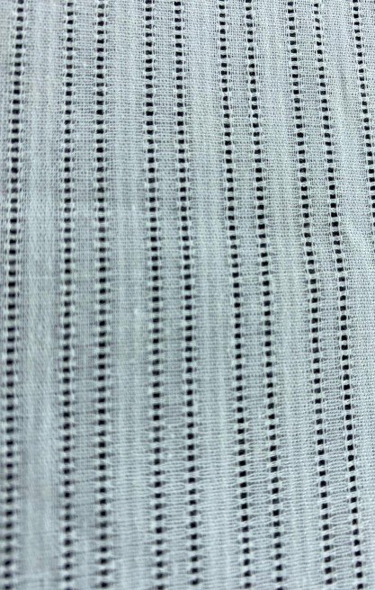 Offwhite Armürlü Pamuk Rayon Kumaş