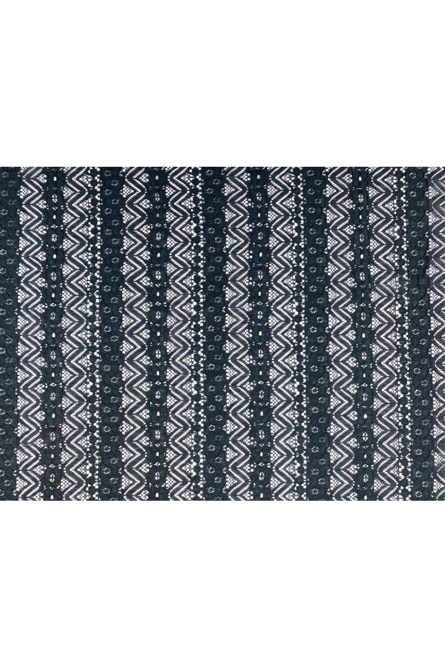 İndigo Renkli Pamuk Naylon Dantel Kumaş