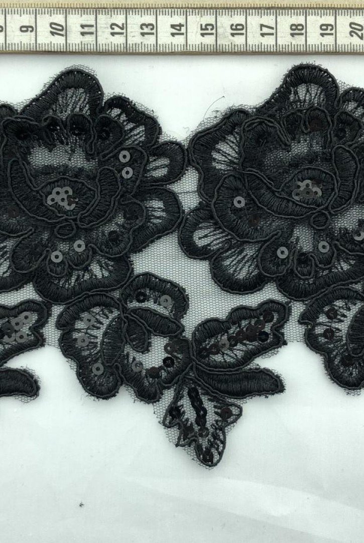 Siyah Pullu İthal Brode Bant