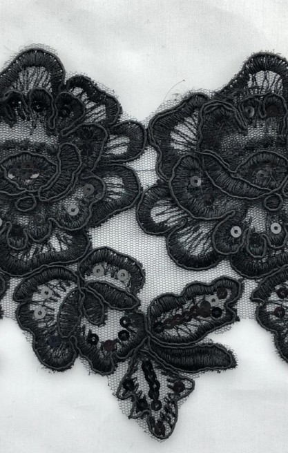 Siyah Pullu İthal Brode Bant