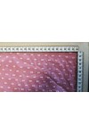 Kumaş Yerli Lez Viscon Polyester Pembe Zemin Beyaz Puanlı 150 CM