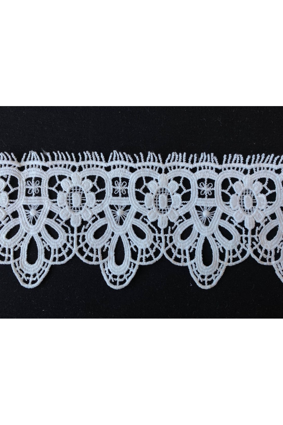 8 cm Ham Mat Polyester İthal Güpür Bant