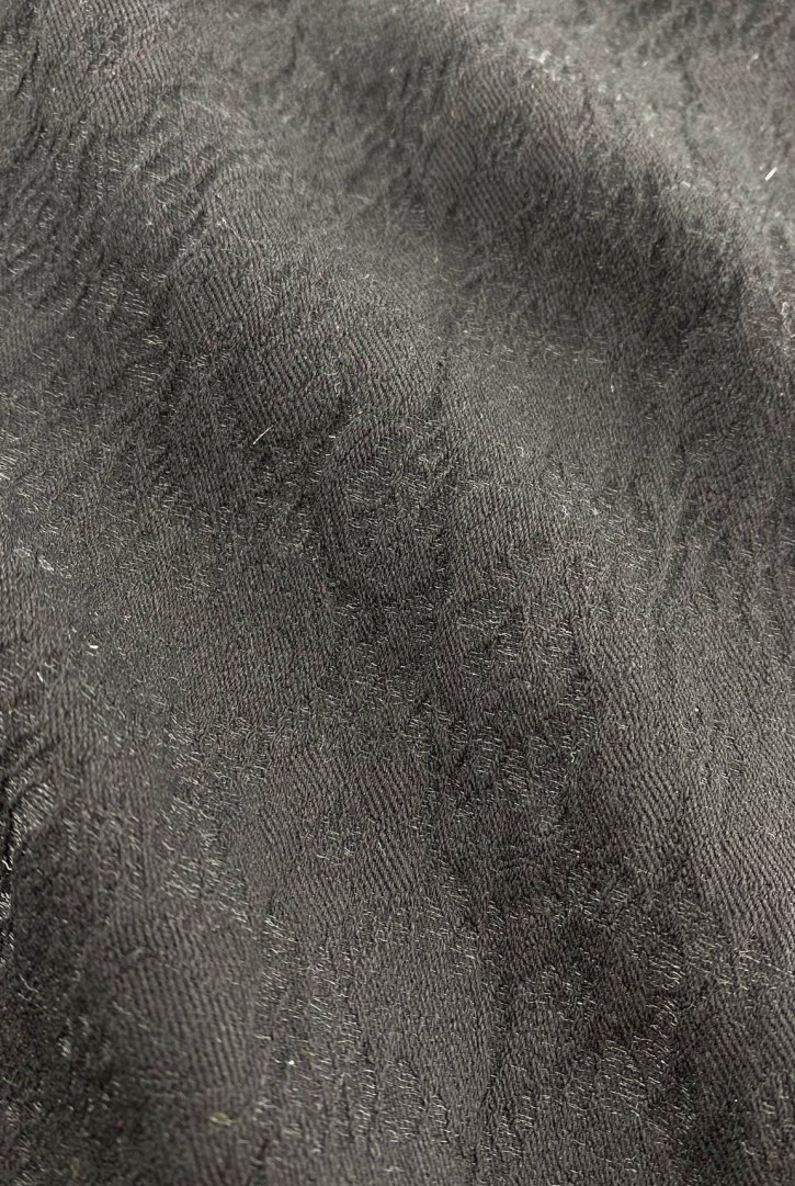 22148 KUMAŞ/YERLİ/LEZ/VİSKON/SİYAH/145 CM