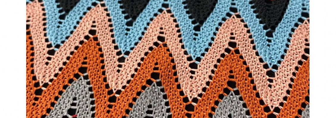 Missoni Lace Fabric | Zigzag Pattern Italian Lace - Fabric Moda