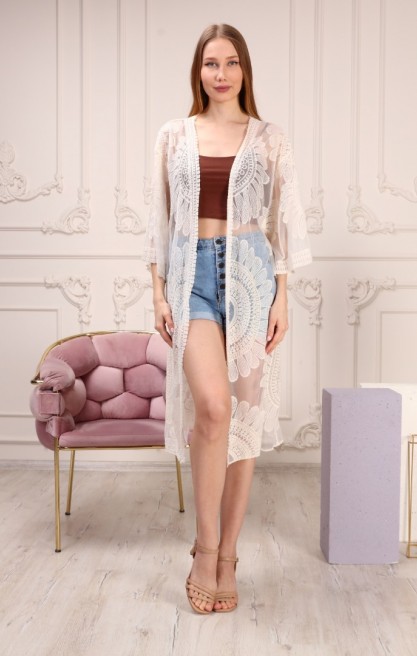 Kadın Transparan Kimono