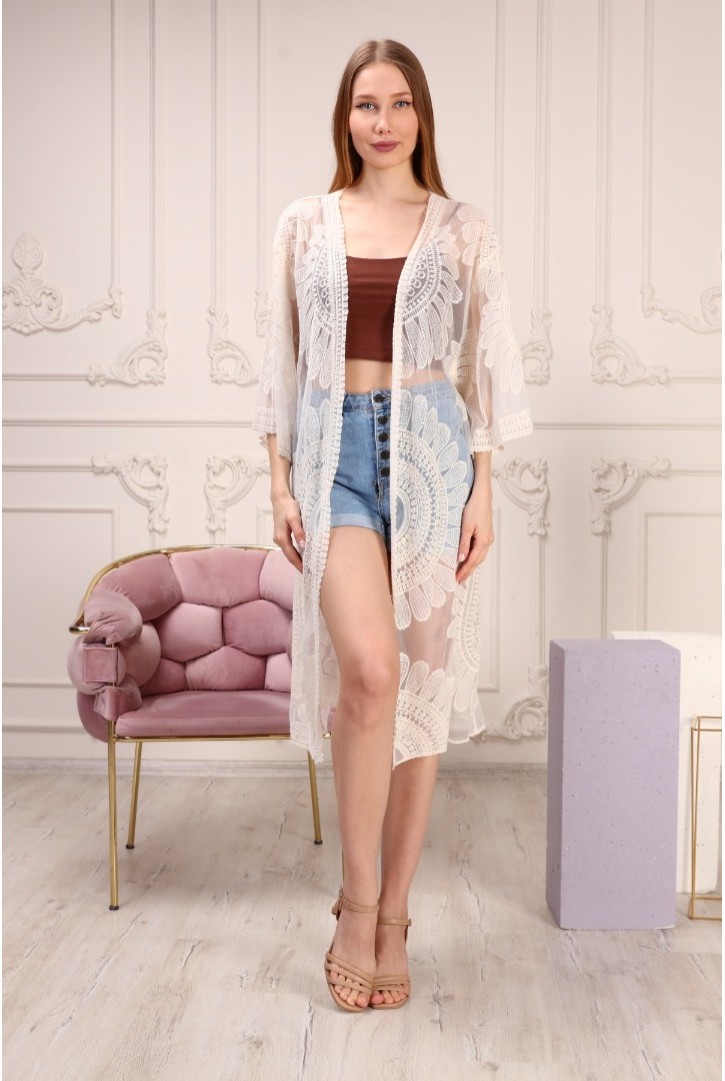 Kadın Transparan Kimono