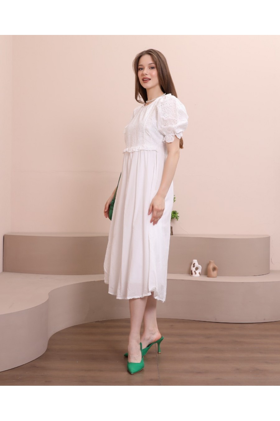 Kadın Fisto Midi Boy Elbise