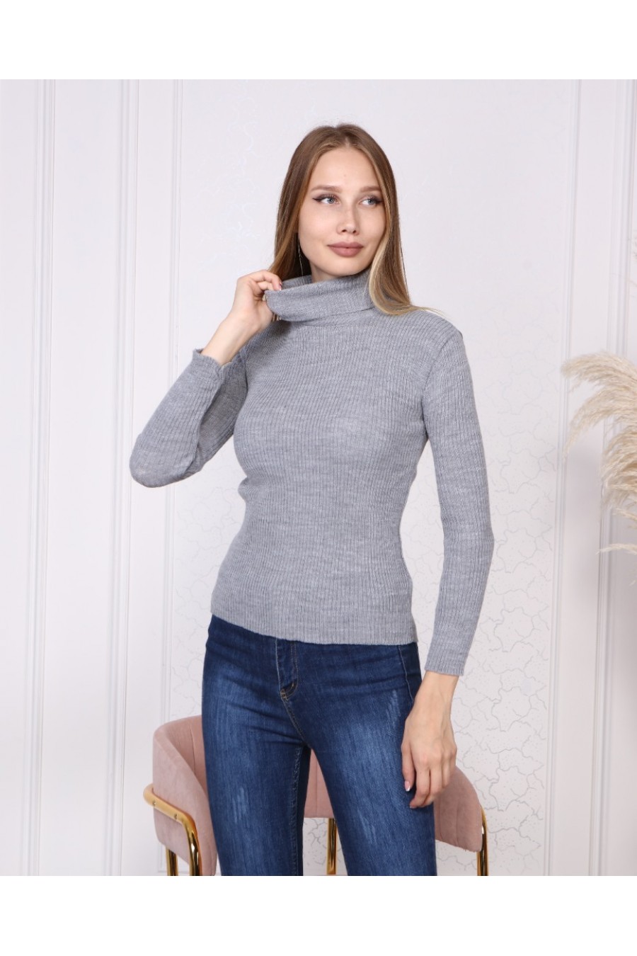 13333 13333 HAZIR GİYİM/TRİKO KAZAK/TABA/STANDART BEDEN