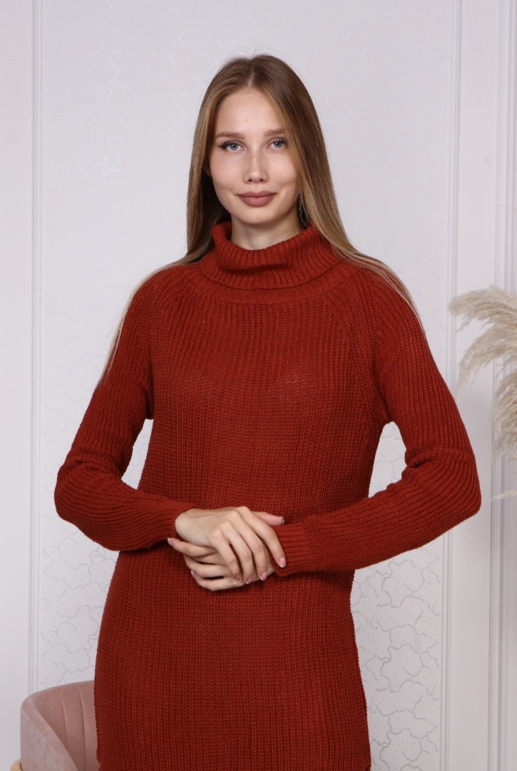 Kadın Yırtmaçlı Triko Tunik